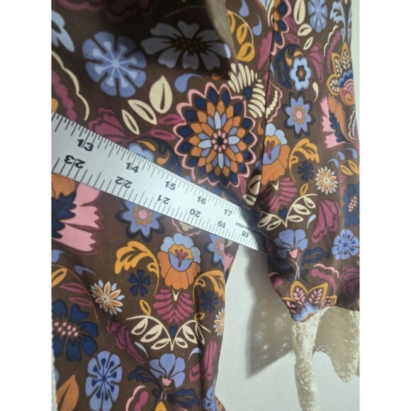 Matilda Jane Make Believe Intermission Dress Small NWT Boho FloralLace Trim Fall - Picture 8 of 9